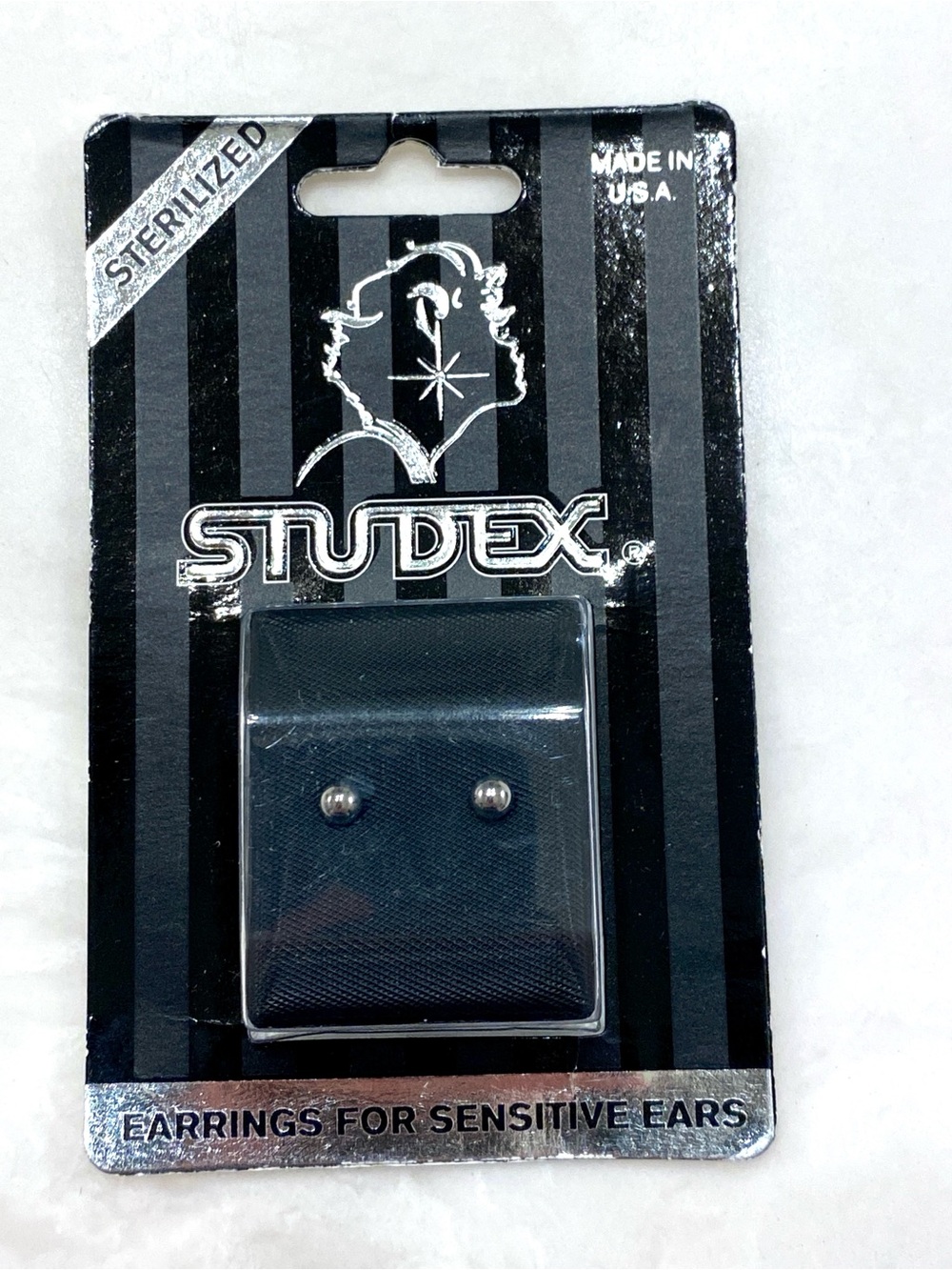 Silver Ball Stud Earrings for Sensitive Ears - Silver